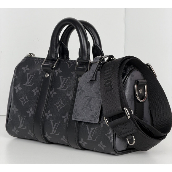 Louis Vuitton Handbags - Louis Vuitton Keepall Bandouliere 25 Monogram Eclipse Reverse Coated Canvas F2